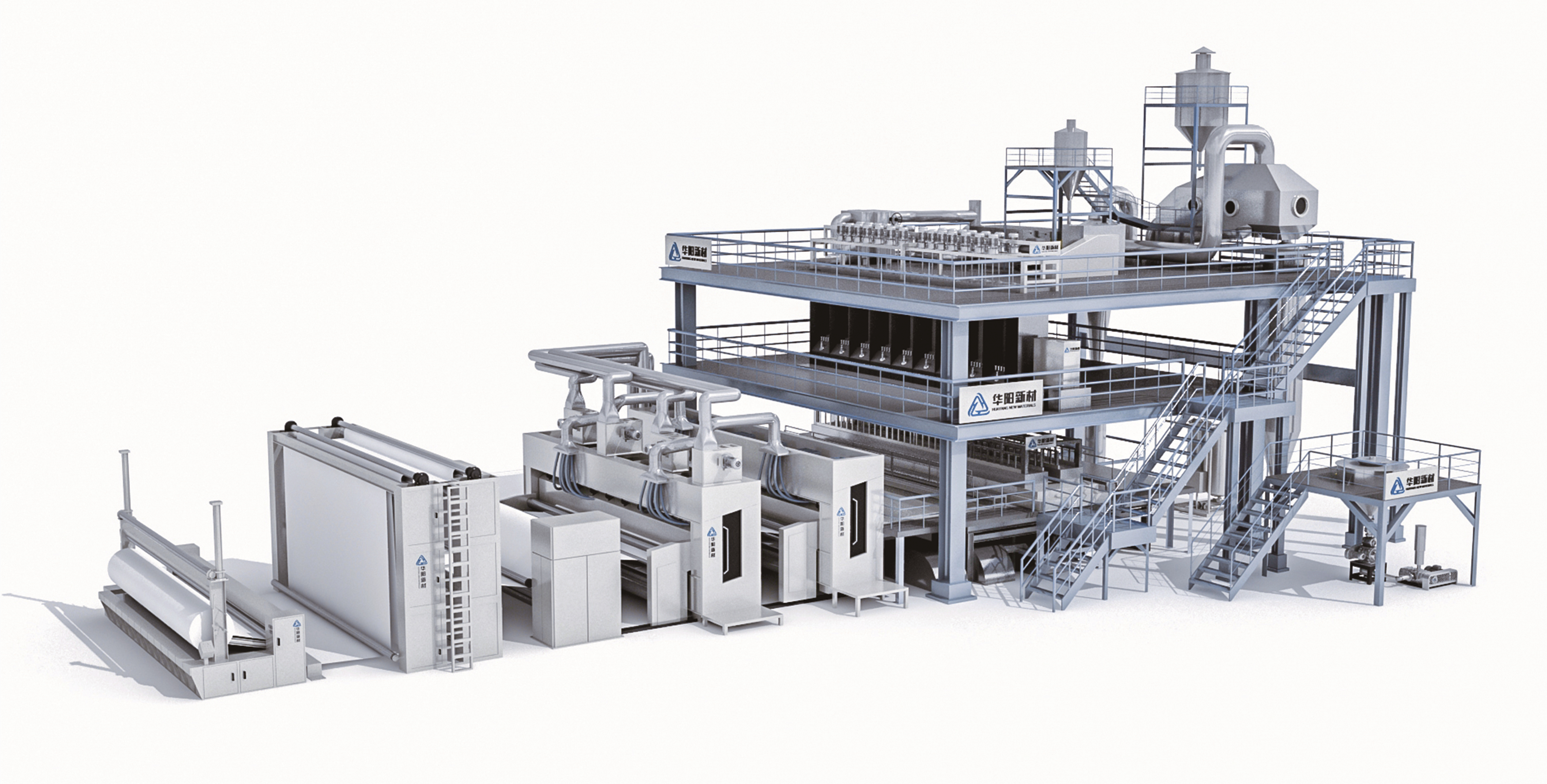 聚酯纺粘针刺土工布生产线成套装备