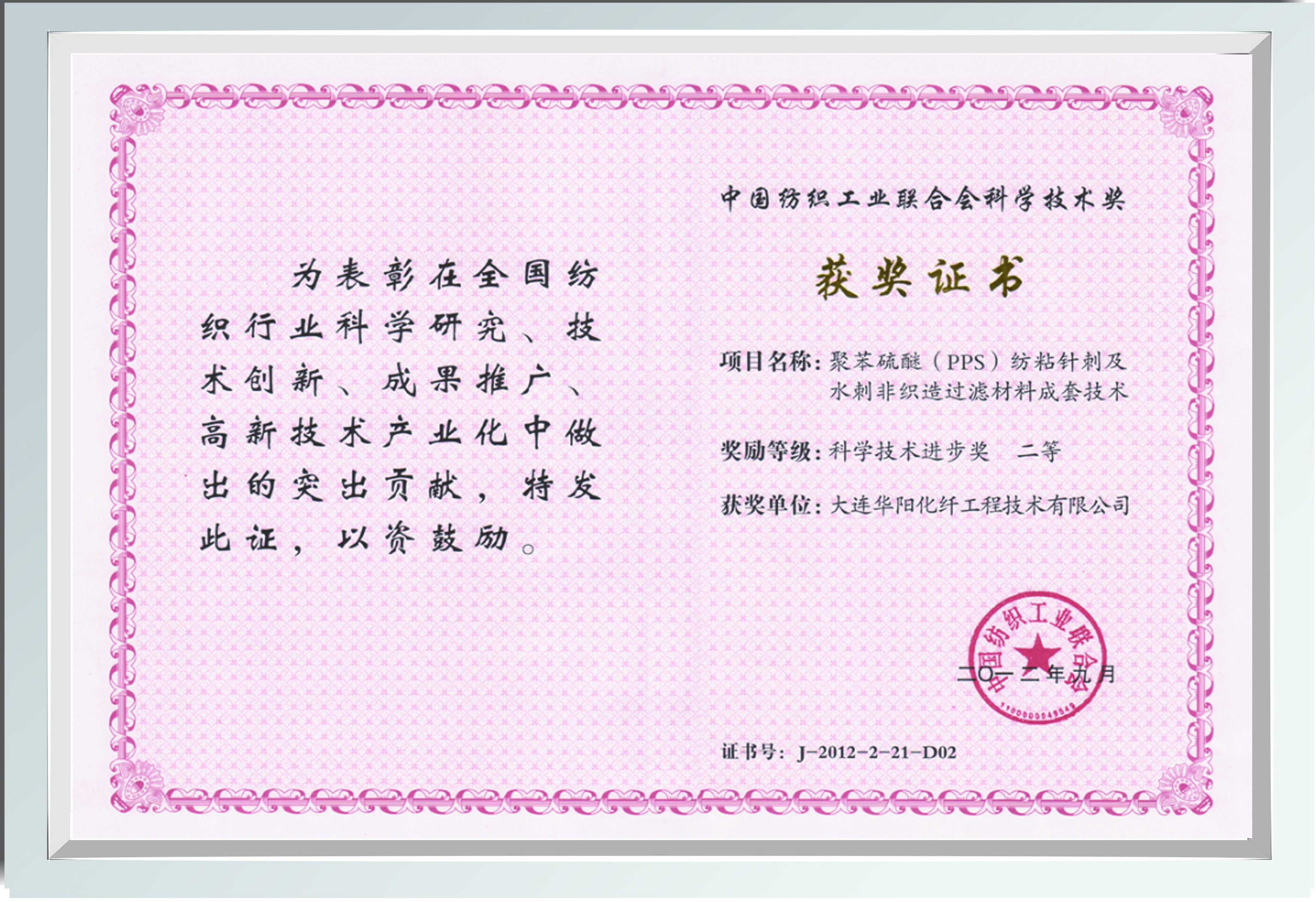 科学技术进步二等奖